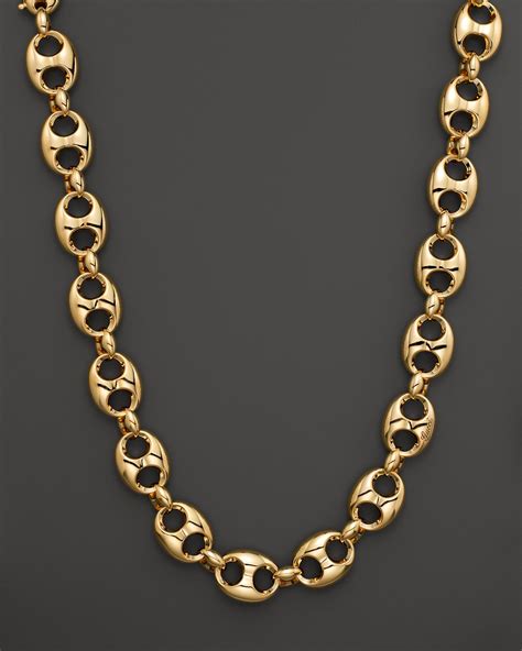 18k gold gucci chain|Gucci link gold chain necklace.